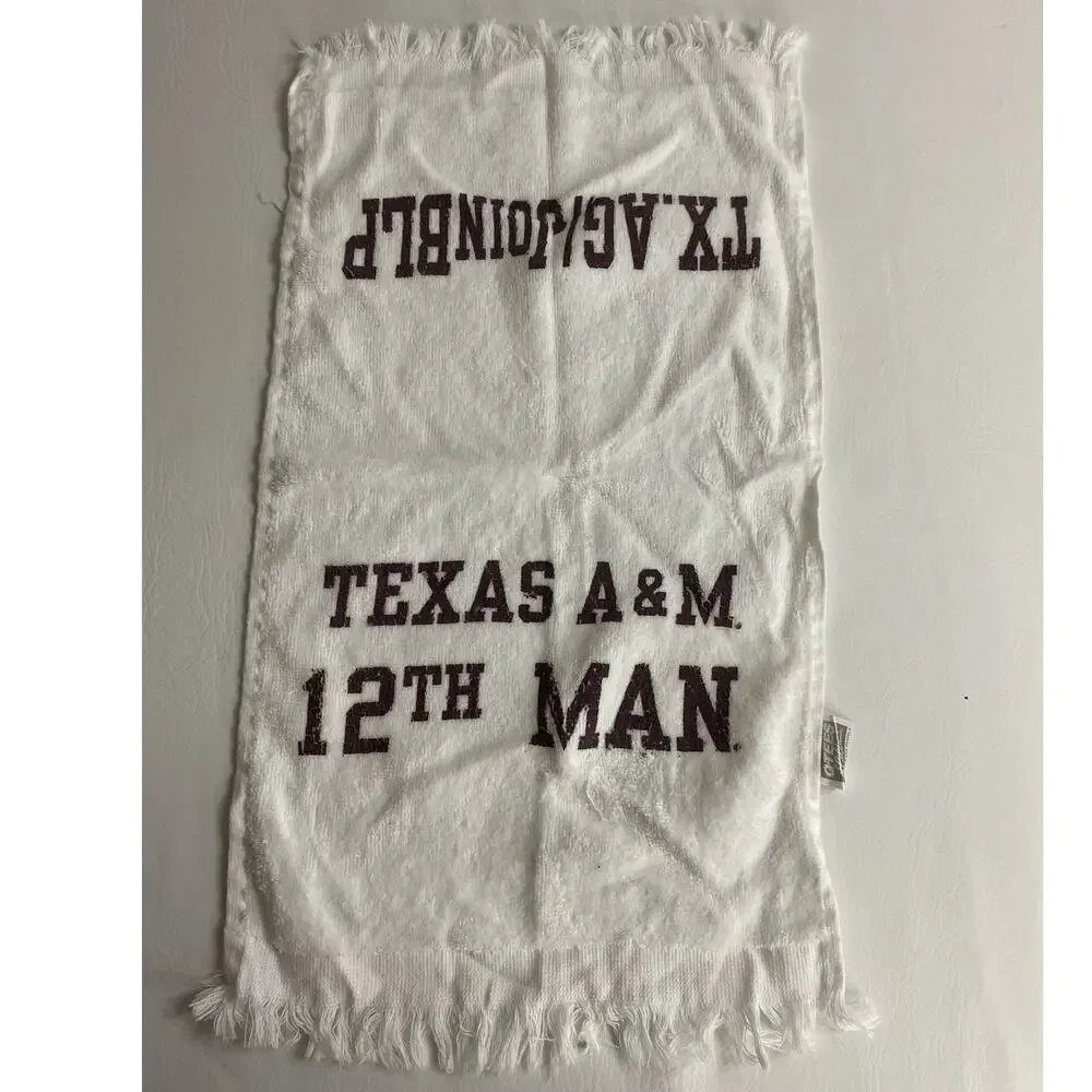 Texas A&M Aggies Golf 2 Towel 11 x 15 White Red Football College 100% Cotton